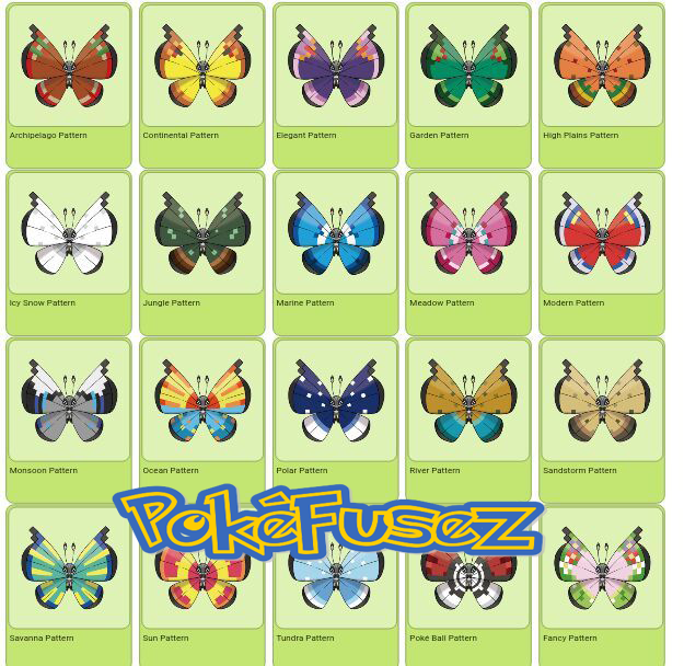 Vivillons • All 20 Wing Patterns, Battle-Ready, 6IVs, Level 100, Customizable